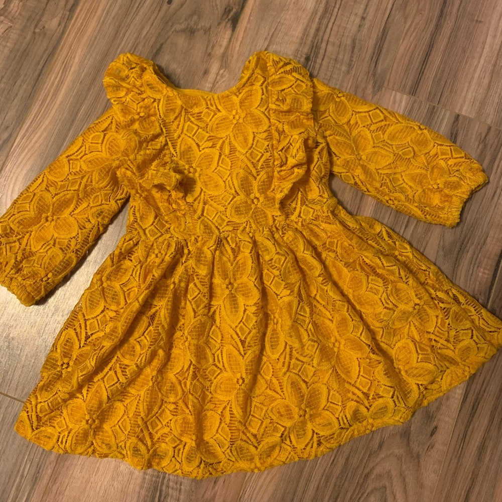 Size 2T mustard yellow dress